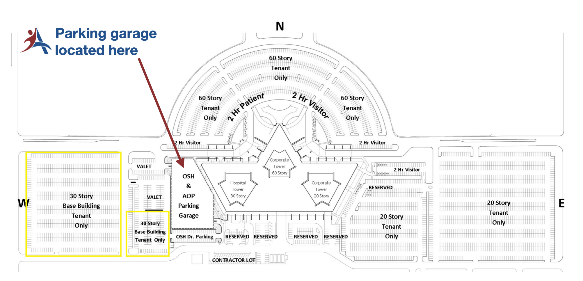 Parking Garage Map